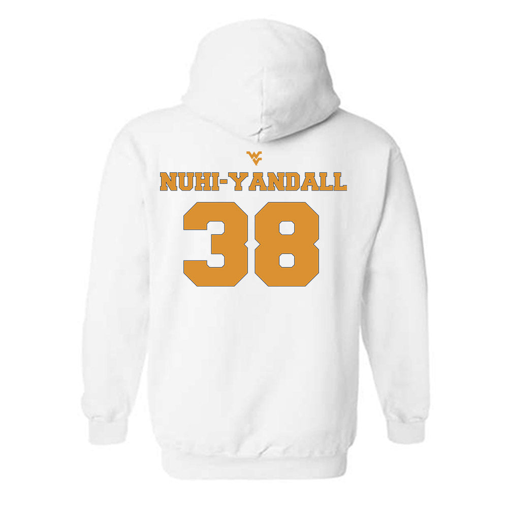 West Virginia - NCAA Football : Caleb Nuhi-Yandall - Generic Sports Shersey Hooded Sweatshirt-1