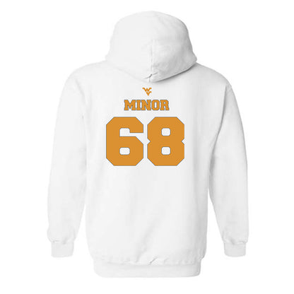 West Virginia - NCAA Football : Wyatt Minor - Generic Sports Shersey Hooded Sweatshirt-1