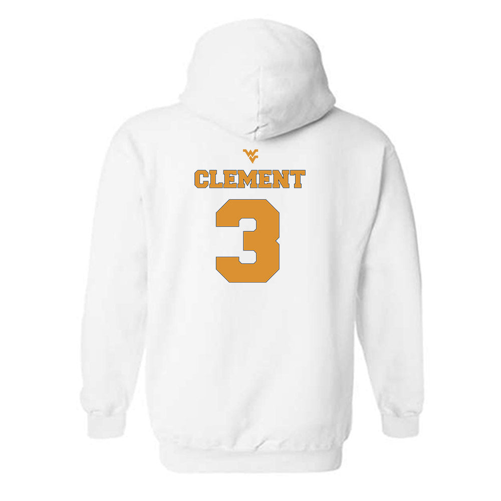 West Virginia - NCAA Football : Hudson Clement - Generic Sports Shersey Hooded Sweatshirt-1