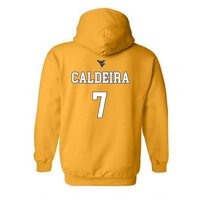 West Virginia - NCAA Men's Soccer : Marcus Caldeira - Hooded Sweatshirt-1