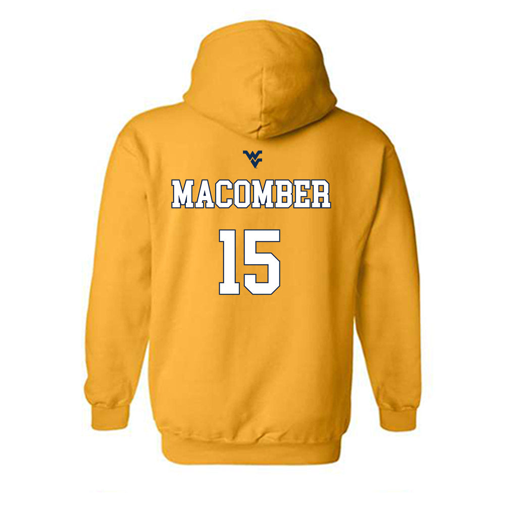 West Virginia - NCAA Men's Soccer : Brayden Macomber - Hooded Sweatshirt-1