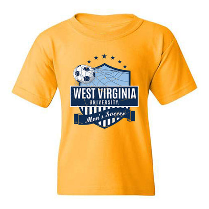 West Virginia - NCAA Men's Soccer : Steel Bayer - Youth T-Shirt-0