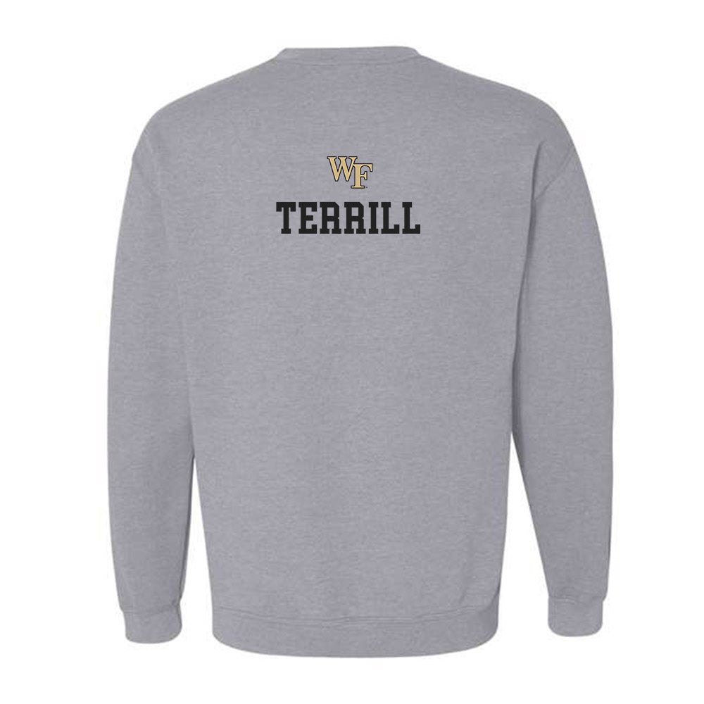 Wake Forest - NCAA Men's Track & Field : Stuart Terrill - Generic Sports Shersey Crewneck Sweatshirt-1