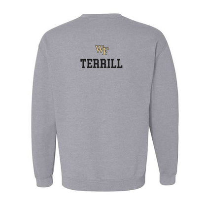 Wake Forest - NCAA Men's Track & Field : Stuart Terrill - Generic Sports Shersey Crewneck Sweatshirt-1
