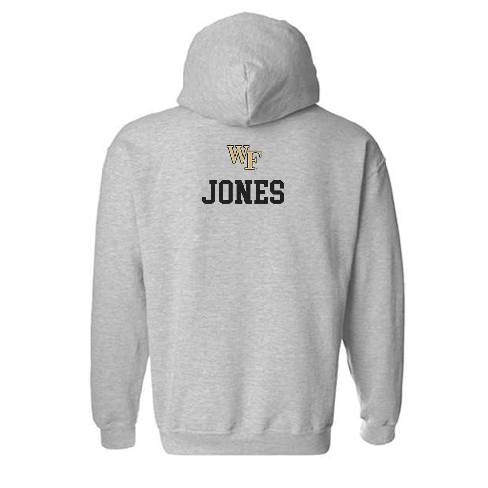 Wake Forest - NCAA Men's Track & Field : Hunter Jones - Generic Sports Shersey Hooded Sweatshirt-1