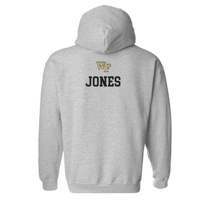 Wake Forest - NCAA Men's Track & Field : Hunter Jones - Generic Sports Shersey Hooded Sweatshirt-1