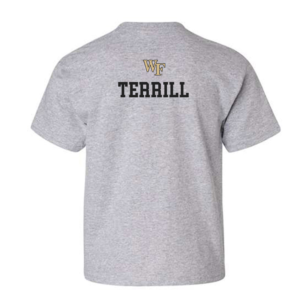Wake Forest - NCAA Men's Track & Field : Stuart Terrill - Generic Sports Shersey Youth T-Shirt-1