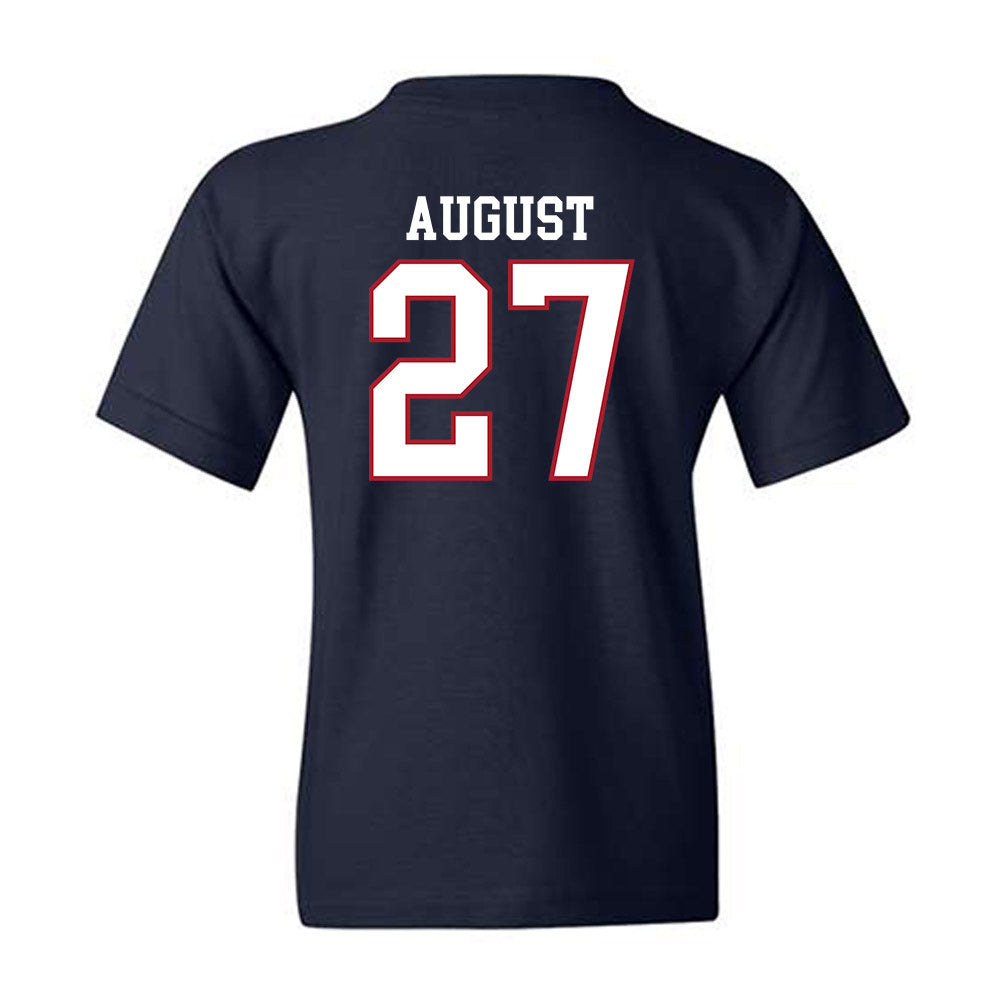 Liberty - NCAA Baseball : Tyler August - Sports Shersey Youth T-Shirt-1