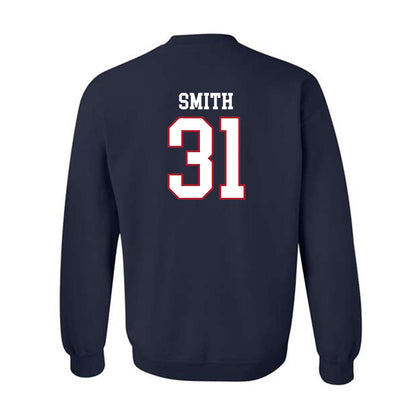 Liberty - NCAA Baseball : Kaleb Smith - Sports Shersey Crewneck Sweatshirt-1