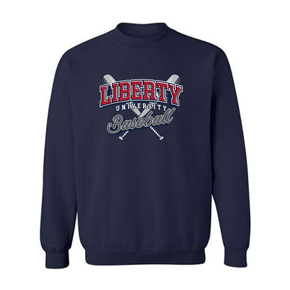 Liberty - NCAA Baseball : Jack Frankel - Sports Shersey Crewneck Sweatshirt-0