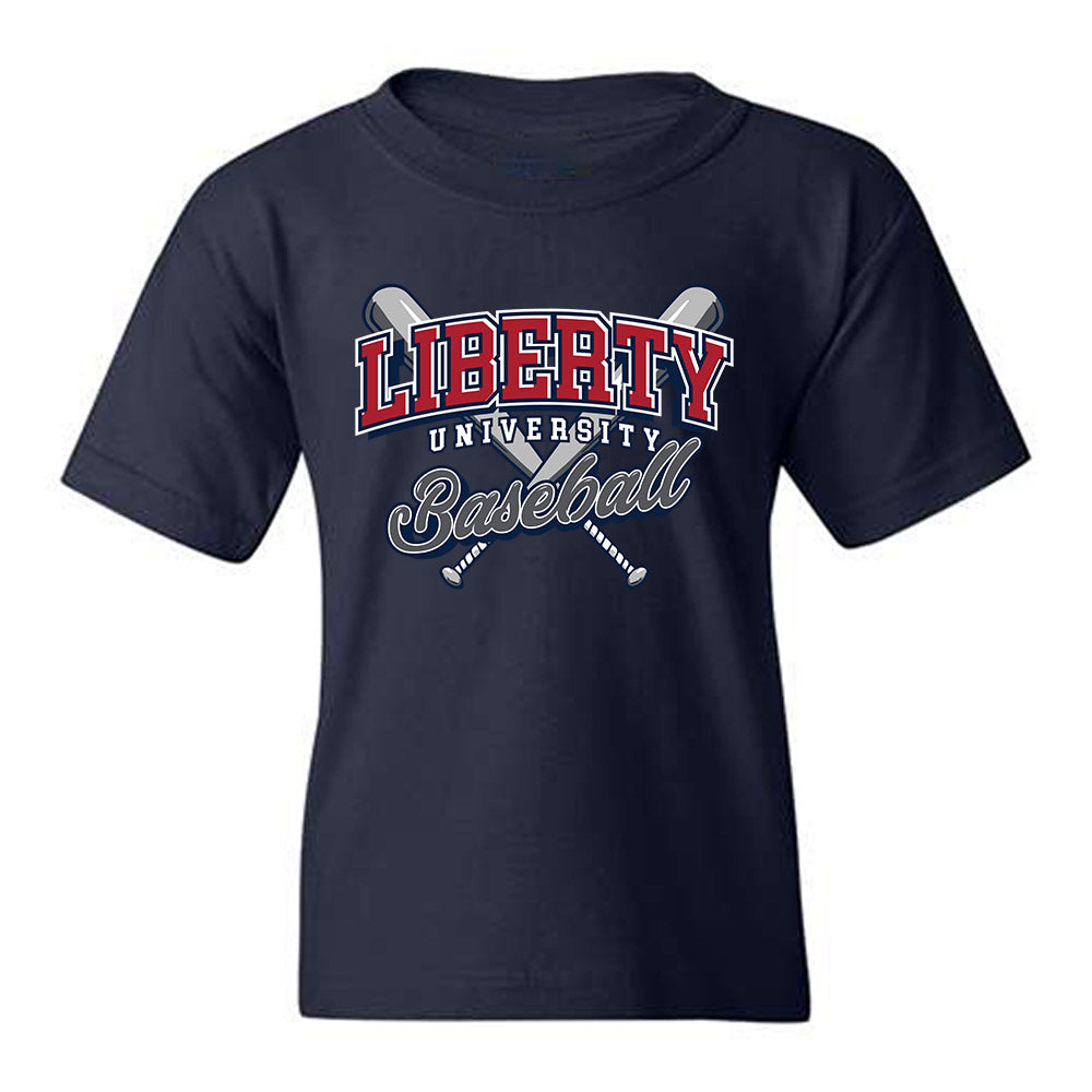 Liberty - NCAA Baseball : Joshua Campos - Sports Shersey Youth T-Shirt-0