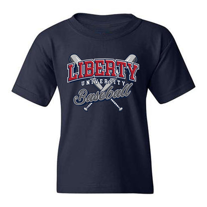 Liberty - NCAA Baseball : Joshua Campos - Sports Shersey Youth T-Shirt-0