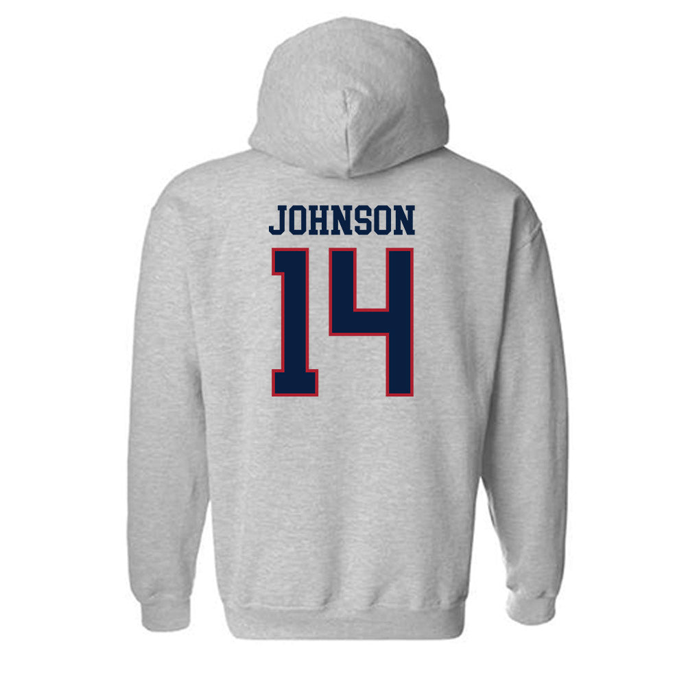 Liberty - NCAA Baseball : Peter Johnson - Sports Shersey Hooded Sweatshirt-1