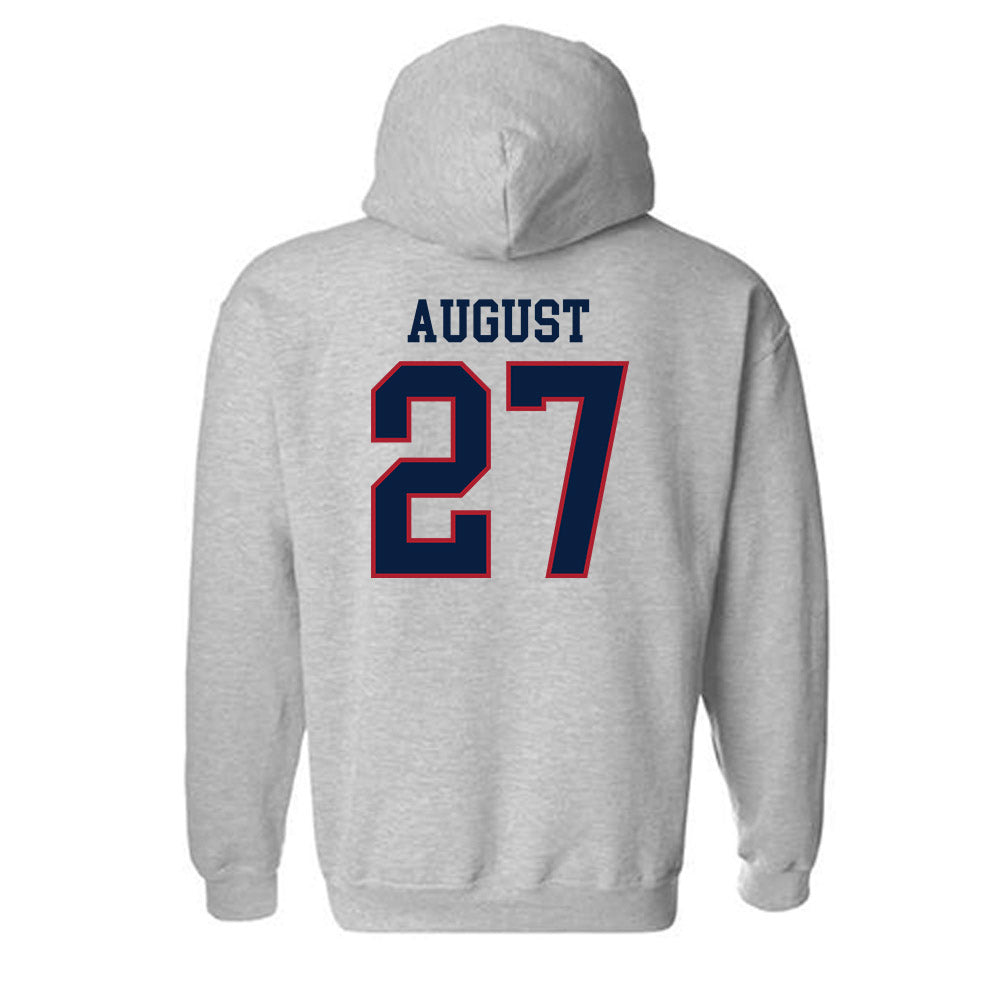 Liberty - NCAA Baseball : Tyler August - Sports Shersey Hooded Sweatshirt-1