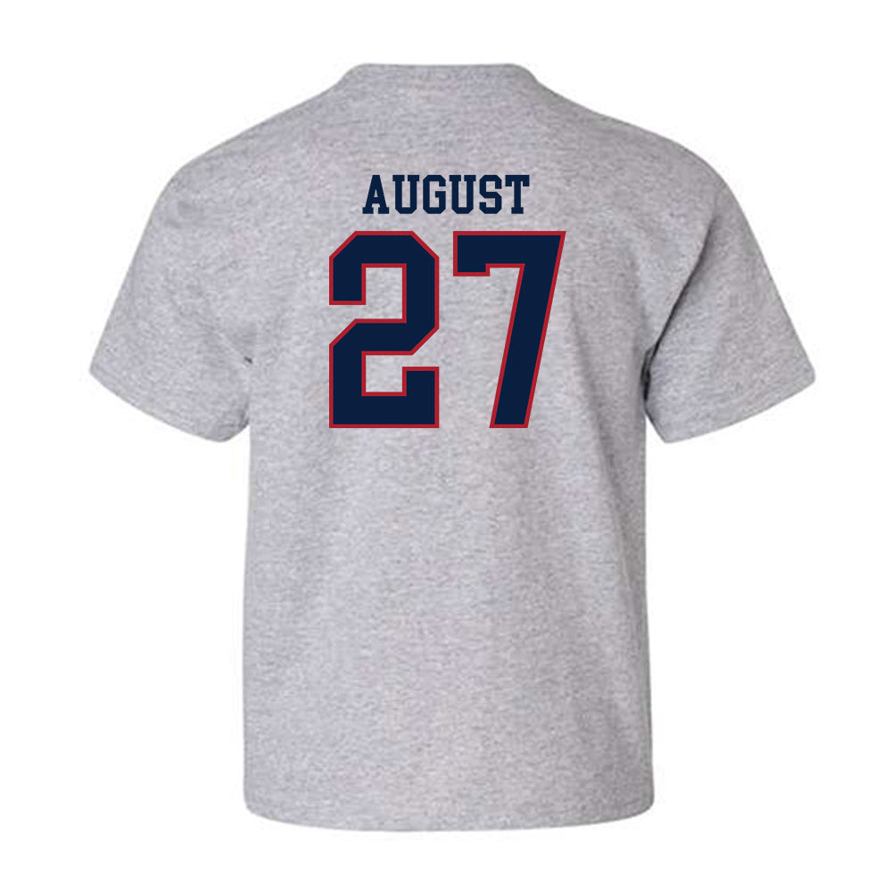 Liberty - NCAA Baseball : Tyler August - Sports Shersey Youth T-Shirt-1