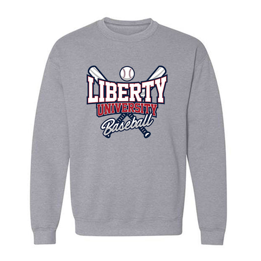 Liberty - NCAA Baseball : Jack Frankel - Sports Shersey Crewneck Sweatshirt-0