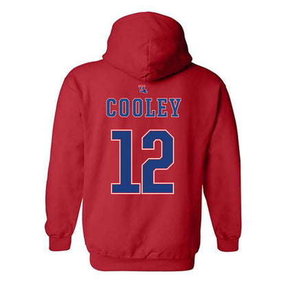 LA Tech - NCAA Baseball : Luke Cooley - Generic Shersey Hooded Sweatshirt-1
