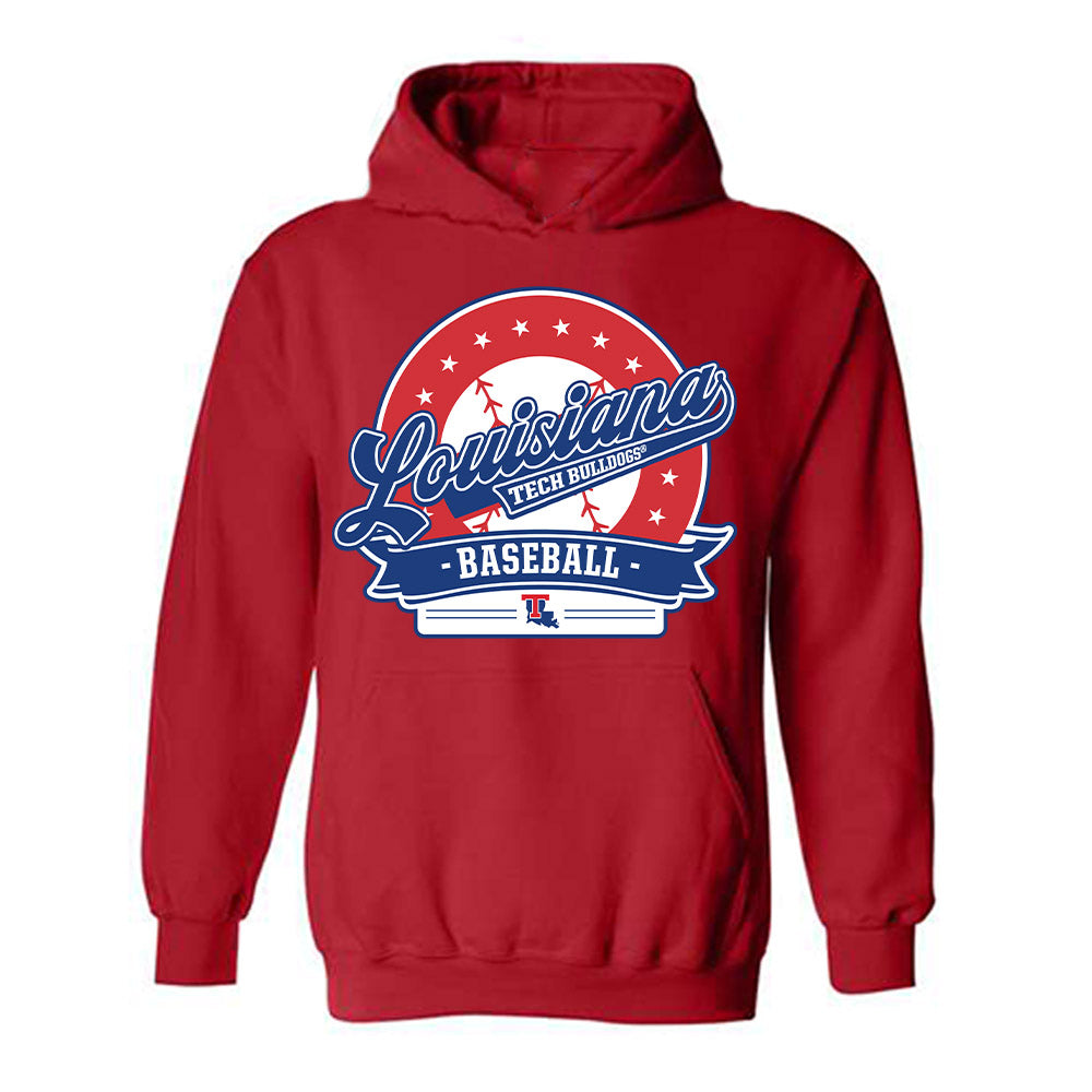 LA Tech - NCAA Baseball : Ethan Judice - Generic Shersey Hooded Sweatshirt-0