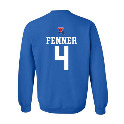 LA Tech - NCAA Men's Basketball : Jaylen Fenner - Generic Shersey Crewneck Sweatshirt-1