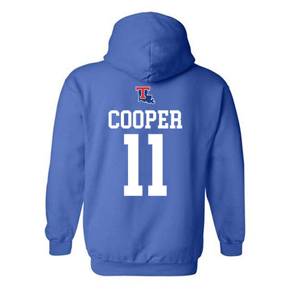 LA Tech - NCAA Men's Basketball : Kaden Cooper - Generic Shersey Hooded Sweatshirt-1