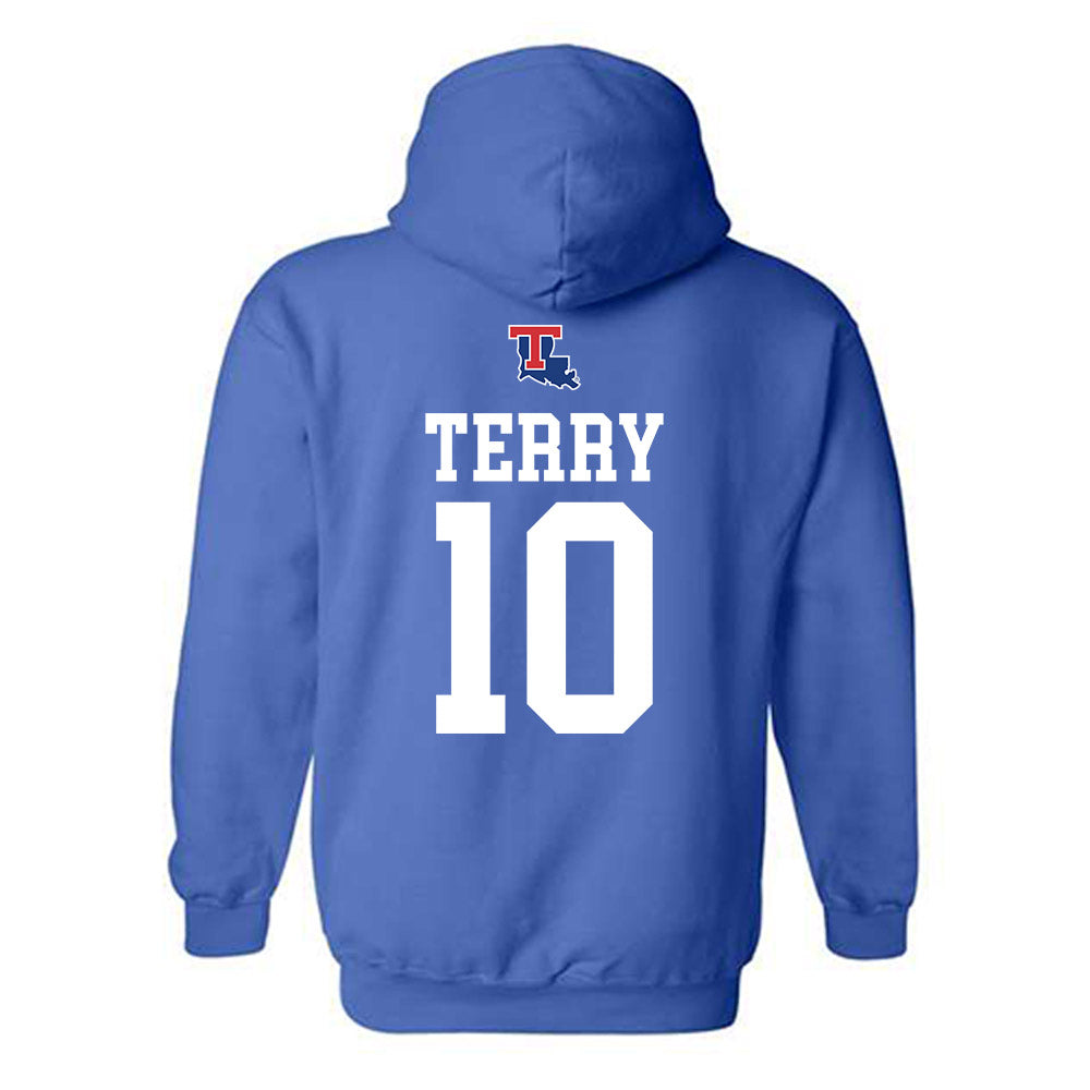 LA Tech - NCAA Women's Basketball : Jayden Terry - Generic Shersey Hooded Sweatshirt-1