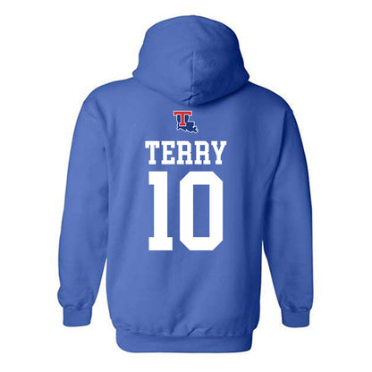 LA Tech - NCAA Women's Basketball : Jayden Terry - Generic Shersey Hooded Sweatshirt-1