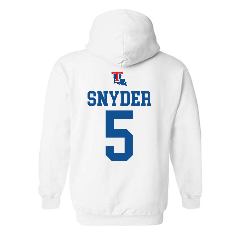 LA Tech - NCAA Softball : Addison Snyder - Generic Shersey Hooded Sweatshirt-1