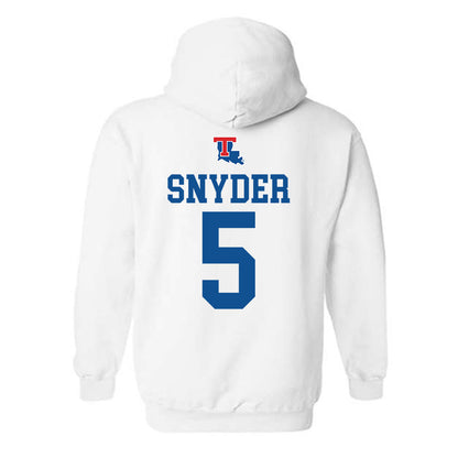 LA Tech - NCAA Softball : Addison Snyder - Generic Shersey Hooded Sweatshirt-1