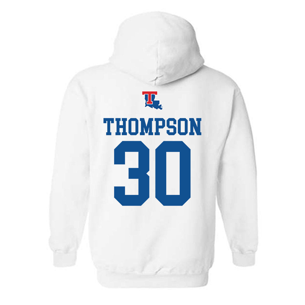 LA Tech - NCAA Women's Basketball : Kaleigh Thompson - Generic Shersey Hooded Sweatshirt-1