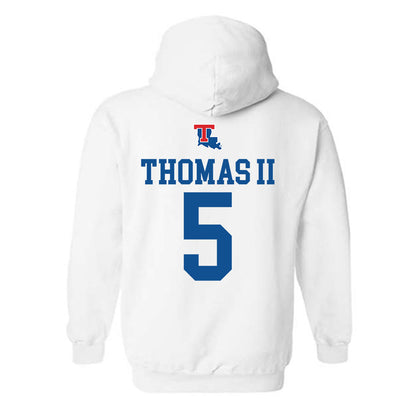 LA Tech - NCAA Men's Basketball : Avery Thomas II - Generic Shersey Hooded Sweatshirt-1