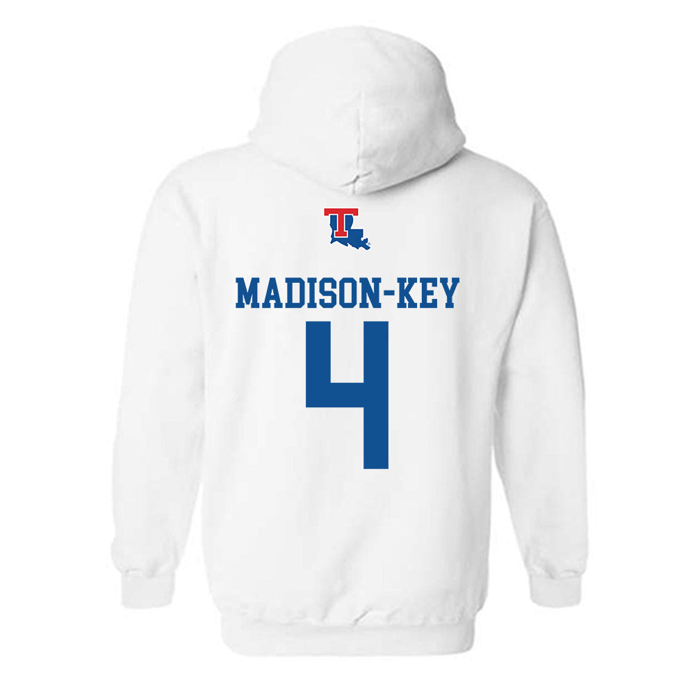 LA Tech - NCAA Women's Basketball : Joy Madison-Key - Generic Shersey Hooded Sweatshirt-1