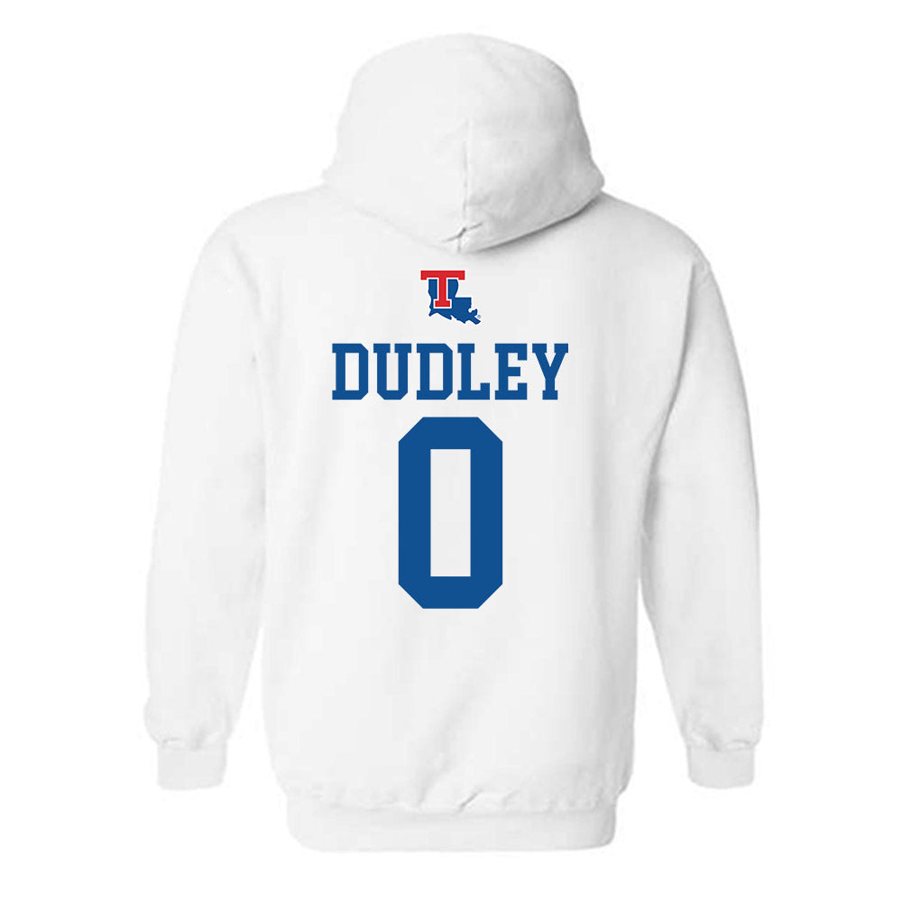 LA Tech - NCAA Men's Basketball : DJ Dudley - Generic Shersey Hooded Sweatshirt-1