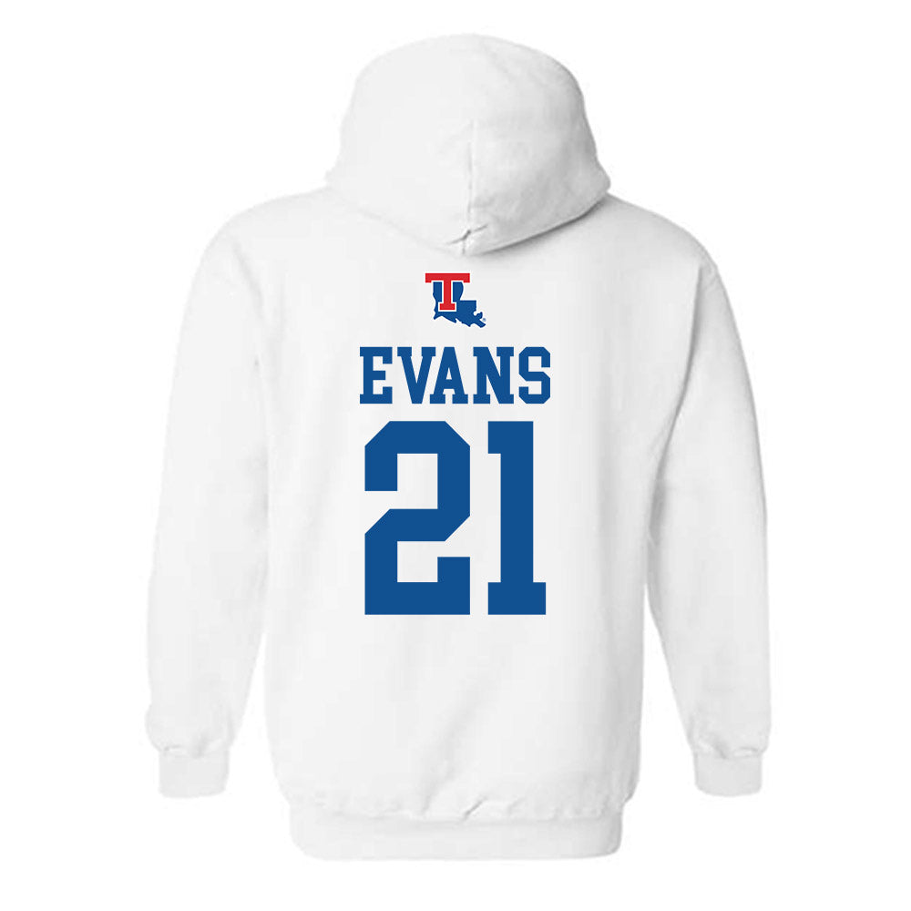 LA Tech - NCAA Women's Basketball : Kennedy Evans - Generic Shersey Hooded Sweatshirt-1
