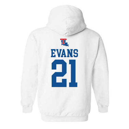LA Tech - NCAA Women's Basketball : Kennedy Evans - Generic Shersey Hooded Sweatshirt-1