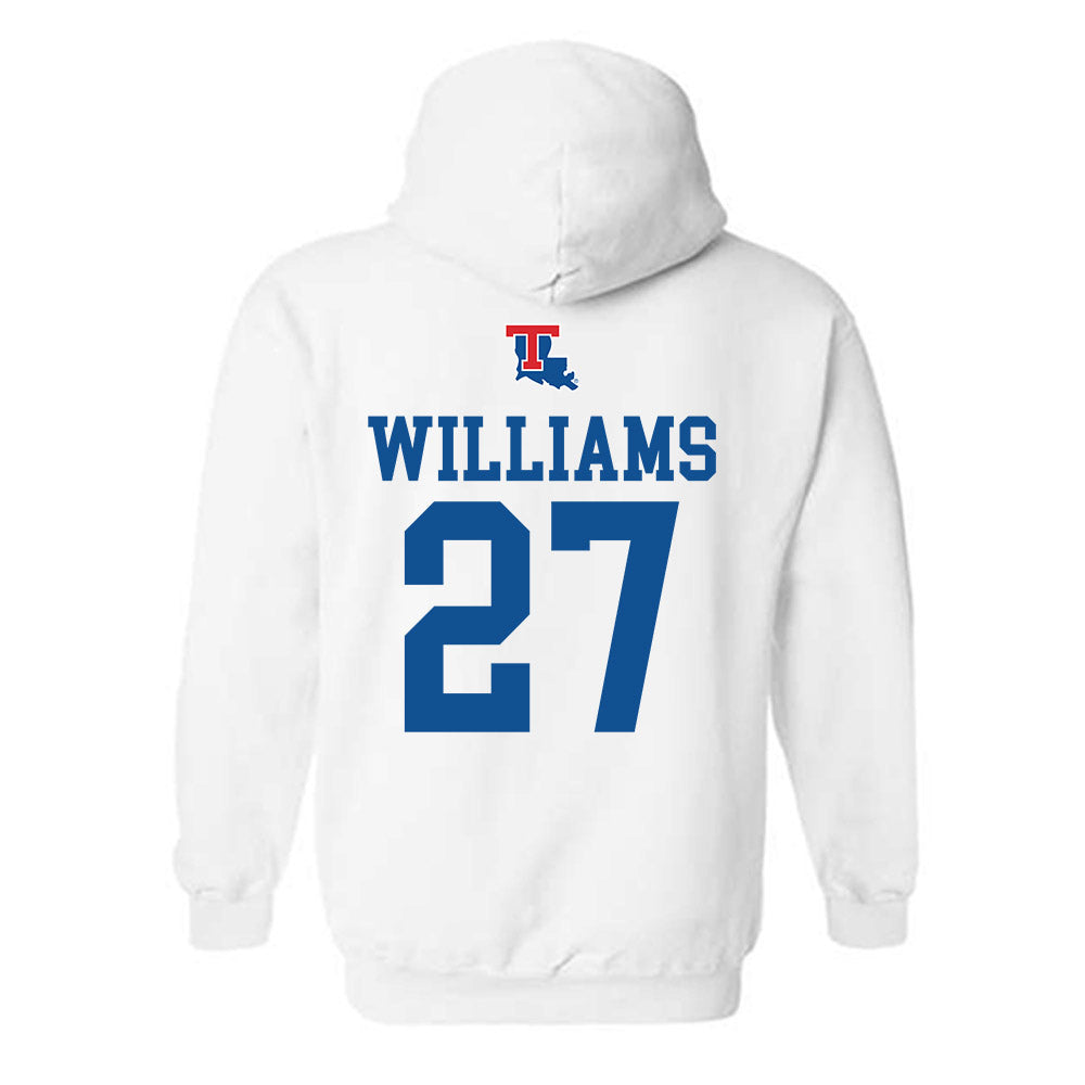 LA Tech - NCAA Men's Basketball : A'Meir Williams - Generic Shersey Hooded Sweatshirt-1