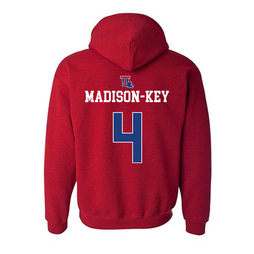 LA Tech - NCAA Women's Basketball : Joy Madison-Key - Generic Shersey Hooded Sweatshirt-1