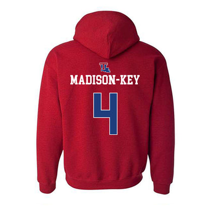 LA Tech - NCAA Women's Basketball : Joy Madison-Key - Generic Shersey Hooded Sweatshirt-1