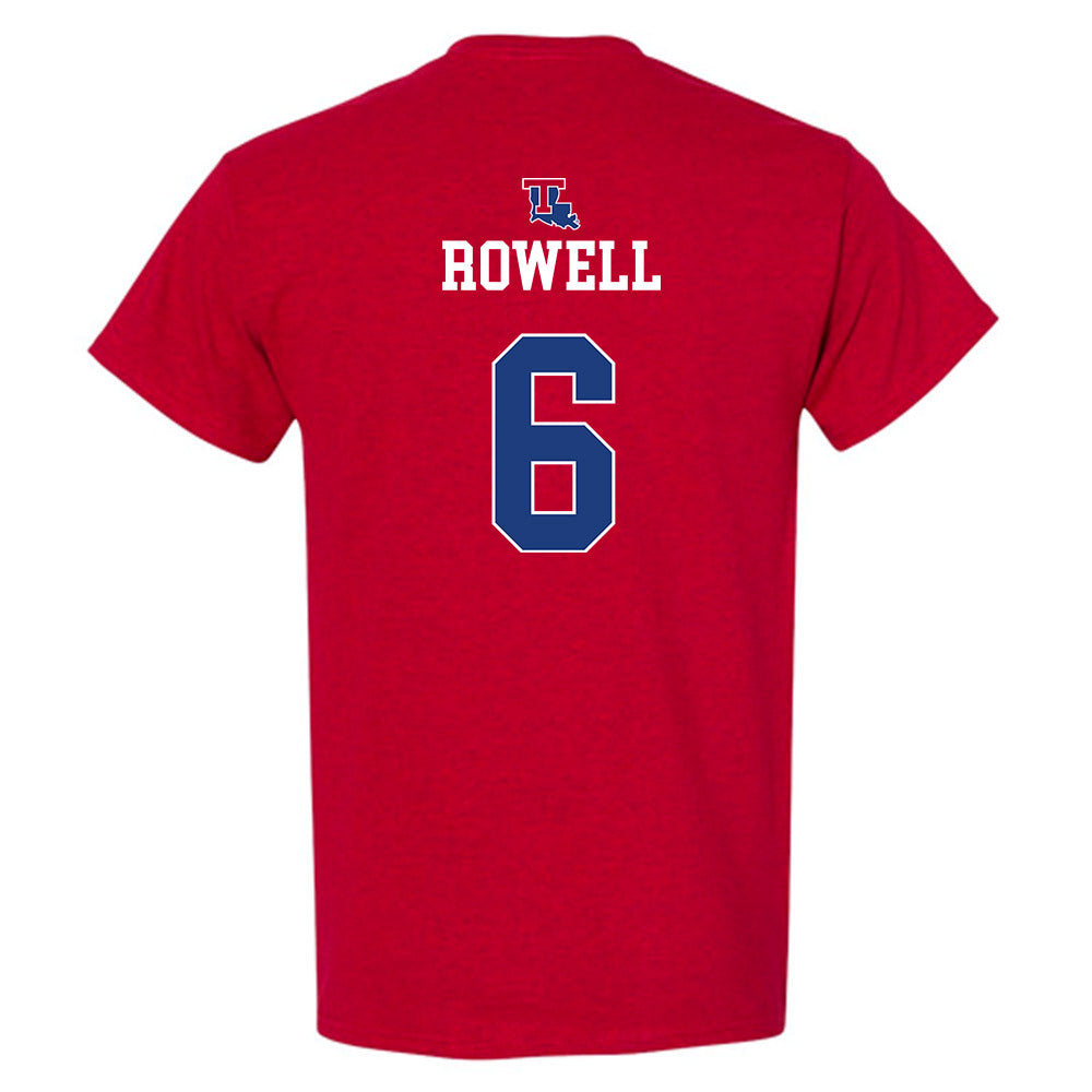 LA Tech - NCAA Men's Basketball : Keegan Rowell - Generic Shersey T-Shirt-1