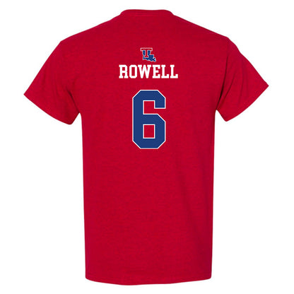 LA Tech - NCAA Men's Basketball : Keegan Rowell - Generic Shersey T-Shirt-1