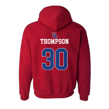 LA Tech - NCAA Women's Basketball : Kaleigh Thompson - Generic Shersey Hooded Sweatshirt-1
