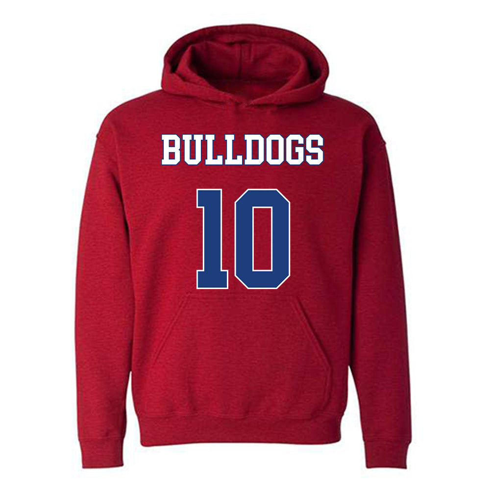 LA Tech - NCAA Men's Basketball : Kylan Howze - Generic Shersey Hooded Sweatshirt-0