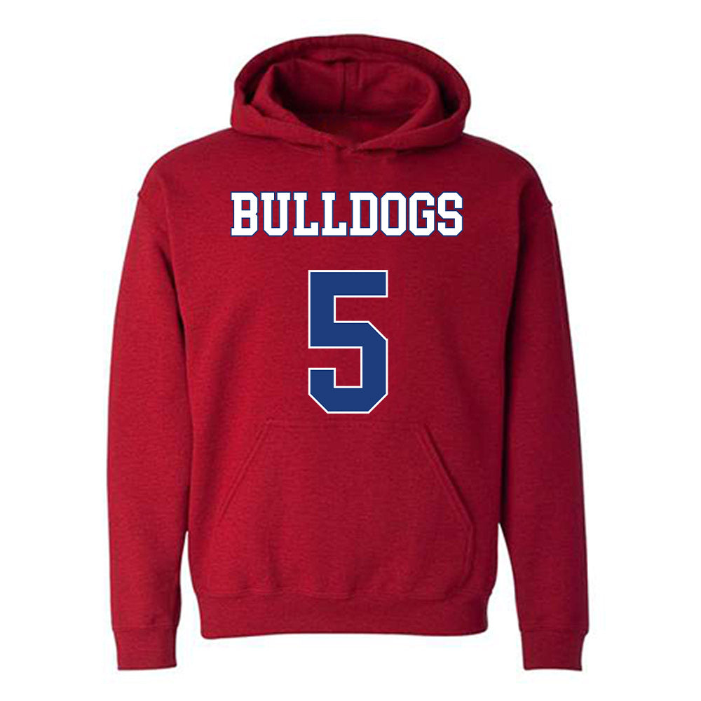 LA Tech - NCAA Men's Basketball : Avery Thomas II - Generic Shersey Hooded Sweatshirt-0