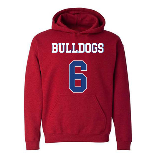 LA Tech - NCAA Men's Basketball : Keegan Rowell - Generic Shersey Hooded Sweatshirt-0