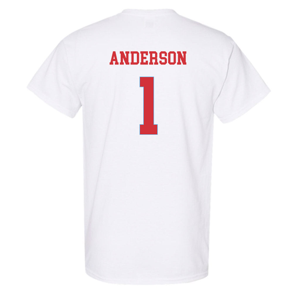 LA Tech - NCAA Men's Basketball : Jermaurhiyun Anderson - Generic Shersey T-Shirt-1