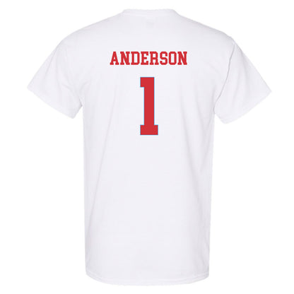 LA Tech - NCAA Men's Basketball : Jermaurhiyun Anderson - Generic Shersey T-Shirt-1
