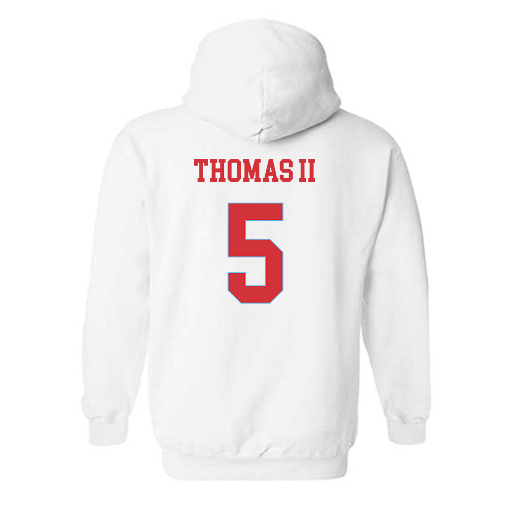LA Tech - NCAA Men's Basketball : Avery Thomas II - Generic Shersey Hooded Sweatshirt-1