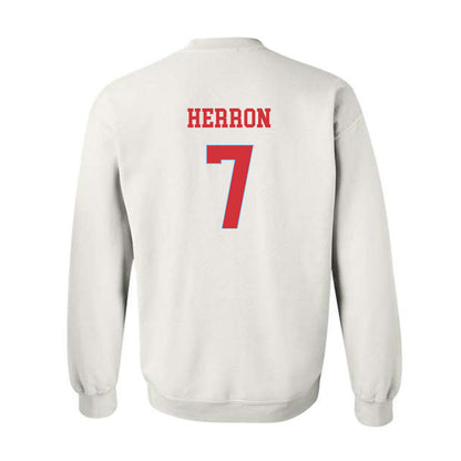 LA Tech - NCAA Men's Basketball : Sir issac Herron - Generic Shersey Crewneck Sweatshirt-1