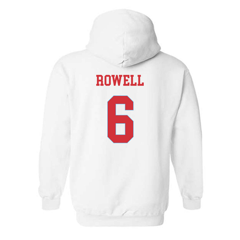 LA Tech - NCAA Men's Basketball : Keegan Rowell - Generic Shersey Hooded Sweatshirt-1