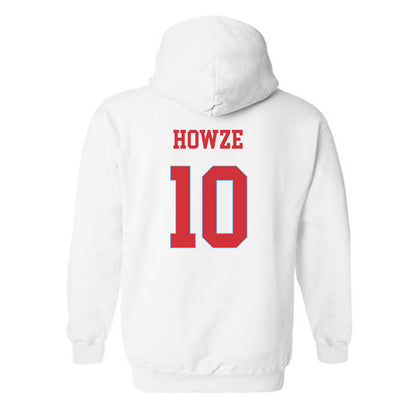 LA Tech - NCAA Men's Basketball : Kylan Howze - Generic Shersey Hooded Sweatshirt-1