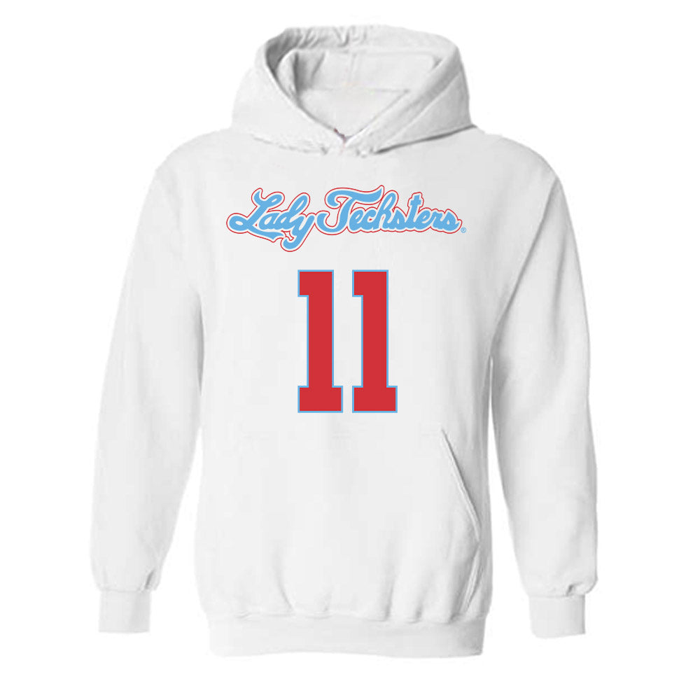 LA Tech - NCAA Men's Basketball : Kaden Cooper - Generic Shersey Hooded Sweatshirt-0